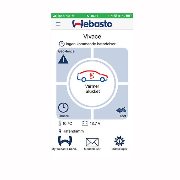 Webasto ThermoConnect TCON2 Kit - APP styring