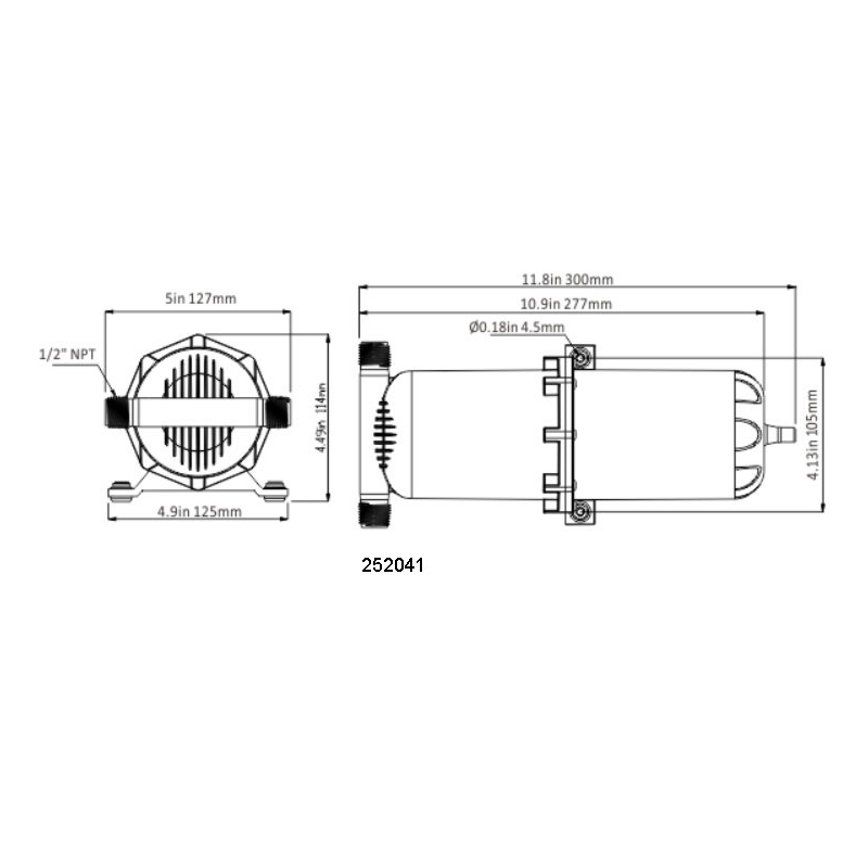 SEAFLO AKKUMULATORTANK 1 L