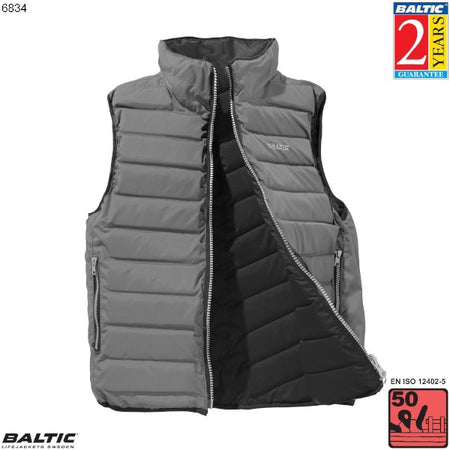 Flipper flydevest Unisex BALTIC 6834 sort-grå