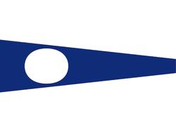 Signal flag Nr. 2 25 x 88 cm