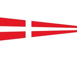 Signal flag Nr. 4 25 x 88 cm