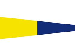 Signalflagge Nr. 5 25 x 88 cm