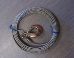 Wire til Trailspil 6 meter 5 mm Ø brudstyrke 818 kg