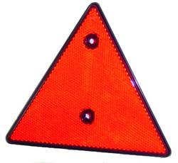 Rød advarsels trekant 70 mm til bådtrailer