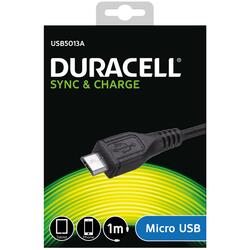 Duracell USB til Micro USB Kabel, 1 meter (Sort)