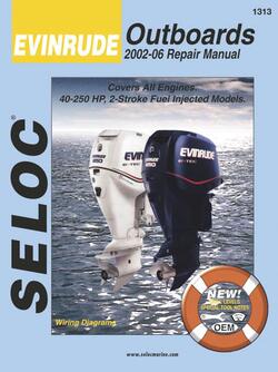 Reparationsmanual for Påhængsmotor EVINRUDE 2002-2014