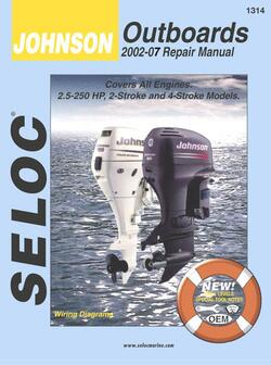 Reparationsmanual for Påhængsmotor JOHNSON 2002-2007