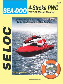 Reparationsmanual for Jetski SEA-DOO/ BOMBARDIER 2002-2011 All 4-Stroke Models