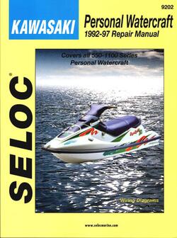 Reparationsmanual for Jetski KAWASAKI 1992-1997 550-1100 Series.