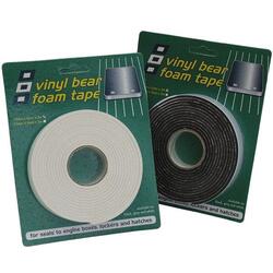PSP vinyl foam tape svampegummi m/klæb hvid 19 x 3 mm 3 M