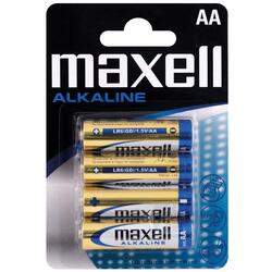 Maxell Alkaline AA / LR6 batterier - 4 stk.