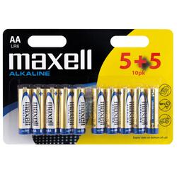 Maxell Alkaline AA / LR6 batterier - 10 stk.