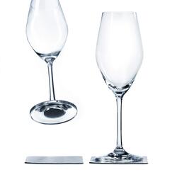 Champagneglas i krystal 2 stk. Silwy Magnetiske krystalglas til båden og campingvognen - find dem hos Marinelageret.dk
