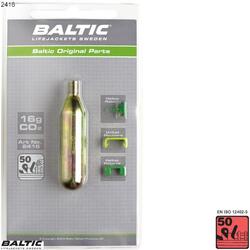 CO2 Cylinder 16g. m. clips - BALTIC 2416