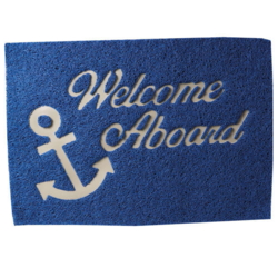 Måtte "Welcome Aboard", 40x60 cm