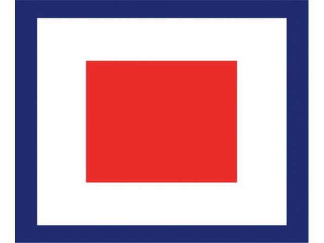 Signal flag W 30 X 36 cm
