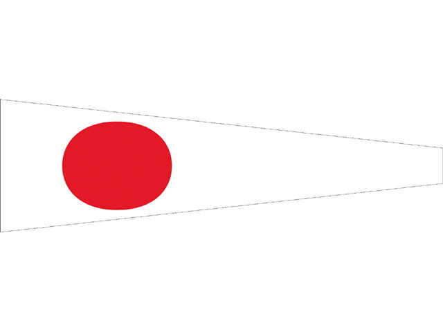 Signalflagge Nr. 1 25 x 88 cm