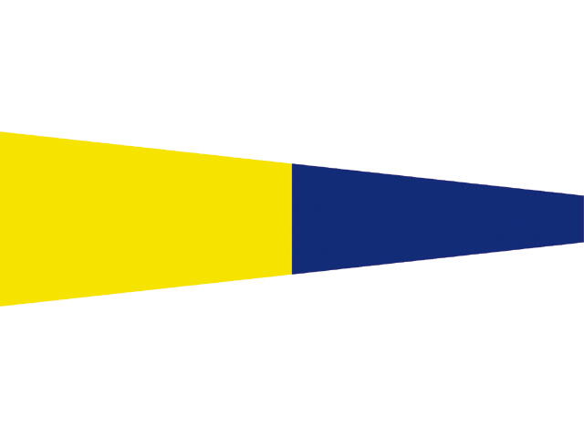 Signalflagge Nr. 5 25 x 88 cm