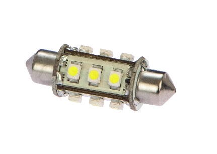 LED navigation Pinol pærer hvidt lys 42 mm