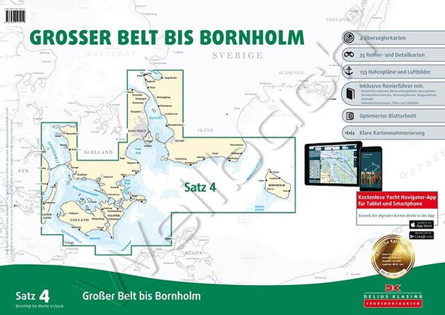 Kartenset 4, Storebælt nach Bornholm