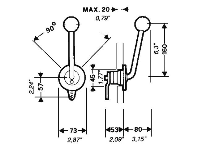 Motorkontrolboks enkel fra Ultraflex