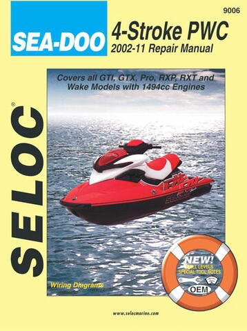 Reparationsmanual for Jetski SEA-DOO/ BOMBARDIER 2002-2011 All 4-Stroke Models