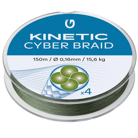 Kinetic Cyber Braid 4, 150 m 0,14 mm/14,8 kg