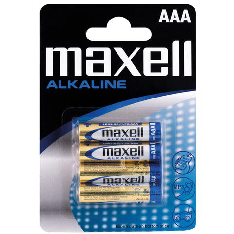 Maxell Alkaline AAA / LR 03 Batterien - 4 Stk.