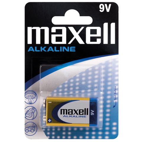 Maxell Alkaline 9V /6LR61 Batterie - 1 Stk.