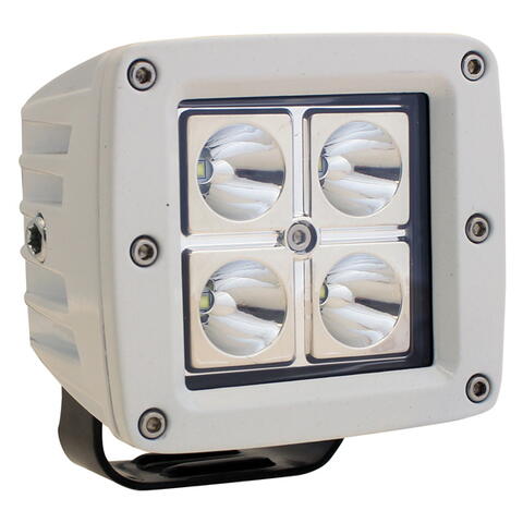 1852 LED-Deckleuchte/Flutlicht 10–30 V, 20 Watt, 90 x 82 x 80 mm, Weiß