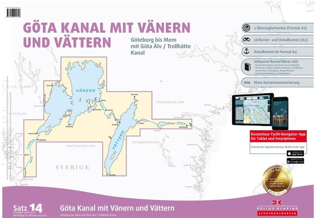 Kartenset 14 Gøta Kanal m.Värnen&Vä