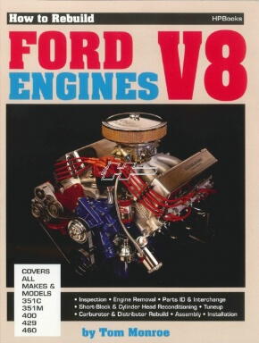 Reparaturbuch in Englisch für Ford V8, 351C, 351M, 400, 429, 460.