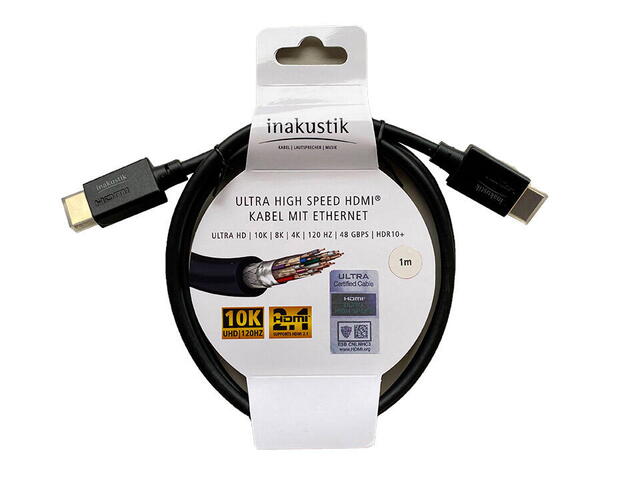 HDMI kabel Inakustik Ultra High Speed - Flere str!