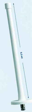 Glomex ra1281 am/fm antenne 30 cm med 3 meter kabel