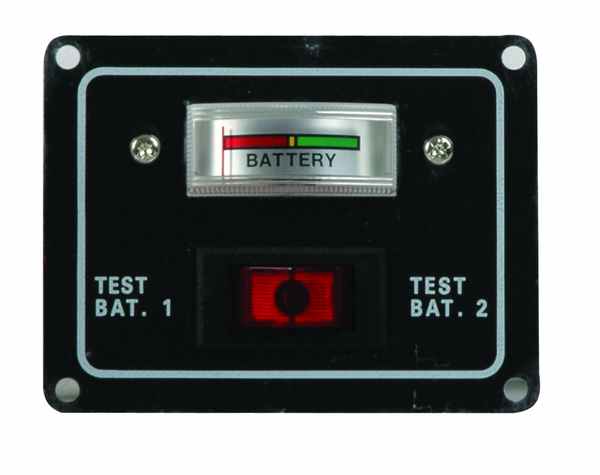 Batteritest panel