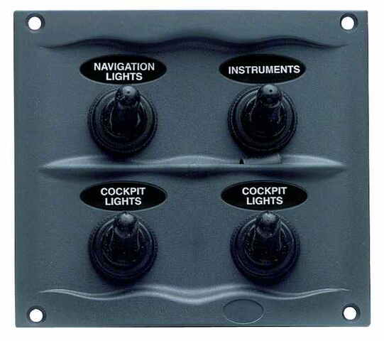 BEP strømpanel 4 kontakter, 12V