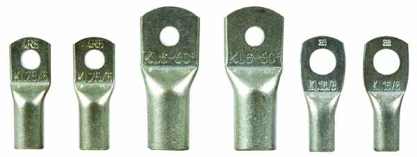 Kabelschuh aus verzinntem Kupfer 6 mm2. ø 6 mm 4 Stk.