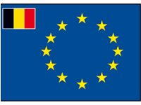 EUROP FLAG BELGIUM 30X45