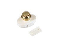 DOOR LOCK 16MM WH/BR