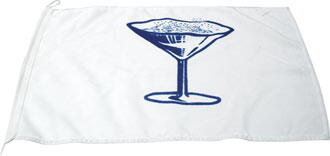 Champagne/ Drinks flag 30x45 cm