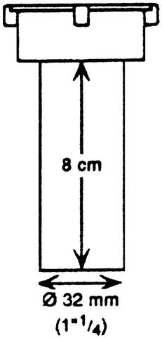 Afløbsstuds – 1 1/4” x 32 mm udv.