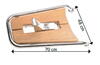 Bugplattformen für Motorboote 70X48 cm mit Ankerrolle