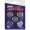 JAPCELL CR2032 LITHIUMBATTERIE 3V, 5 STK