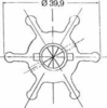 Neoprene inboard impeller pin drive with pin