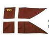 Yachtflag med flot broderede bogstaver Y.F.
