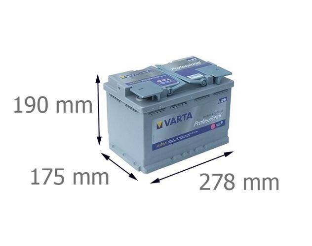 VARTA LA70 Professional AGM Versorgungsbatterie 70Ah