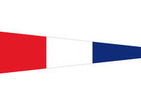 Signal flag Nr. 3 25 x 88 cm