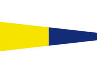 Signal flag Nr. 5 25 x 88 cm