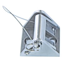 Kædeholder AISI 316 til 8 - 10 mm kæde, base 80 x 70 mm