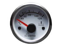Wema Silver Vand temperatur måler 12/24V